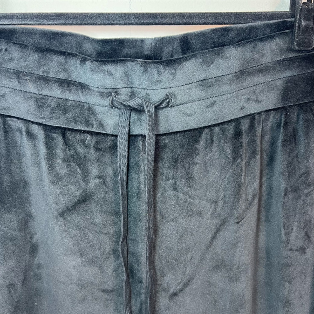 Z by Zella Velour Joggers Pants Black Cozy Stretch Pull On Athleisure NEW Sz 2XL - Picture 3 of 13
